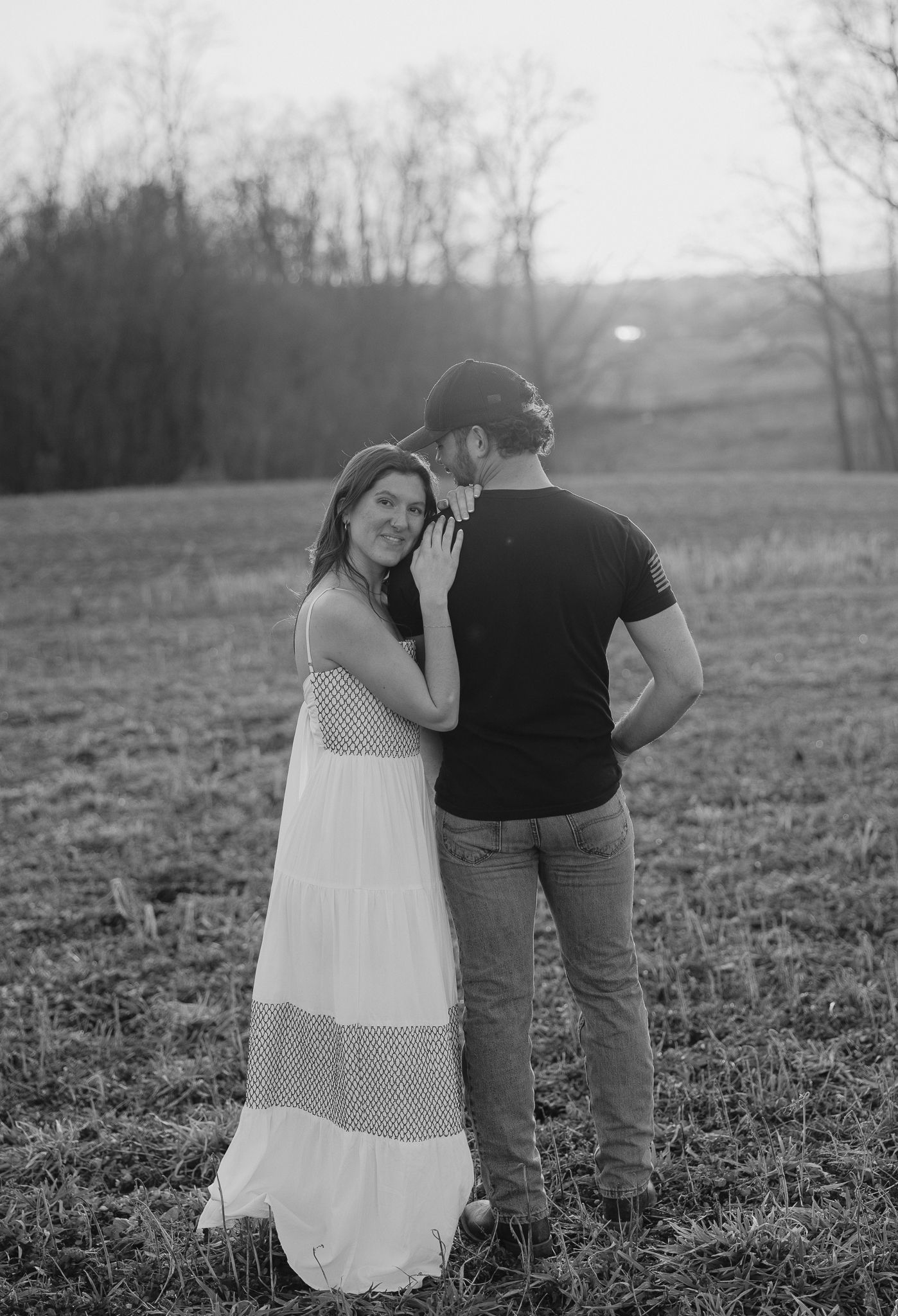 Lancaster County Engagement Photos Field