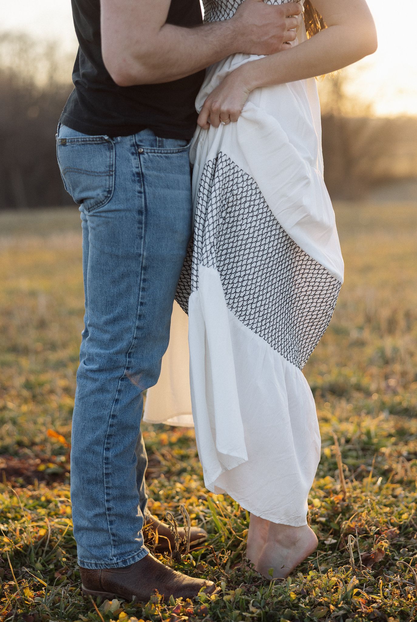 Lancaster County Engagement Photos Field
