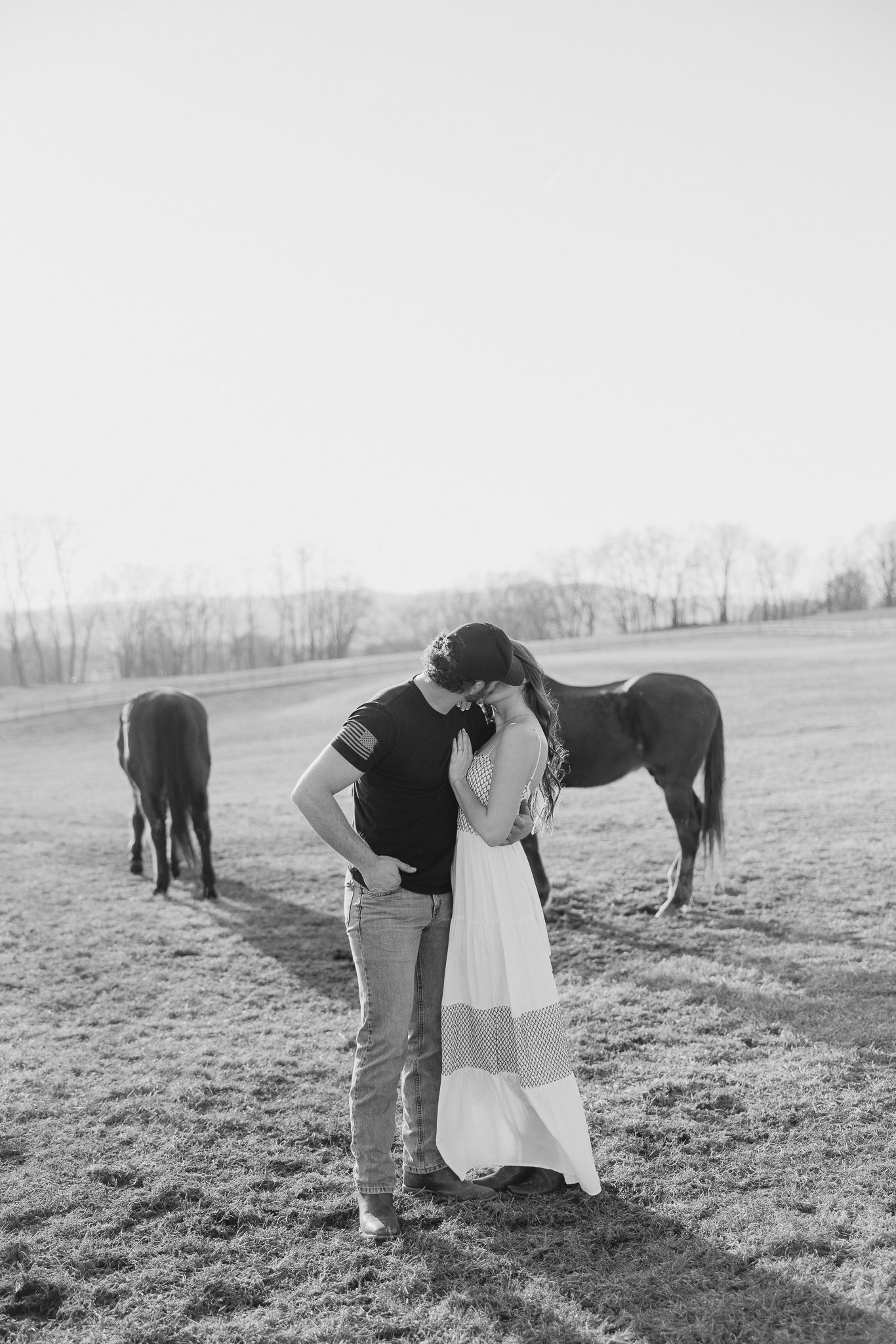 Lancaster County Engagement Photos Field