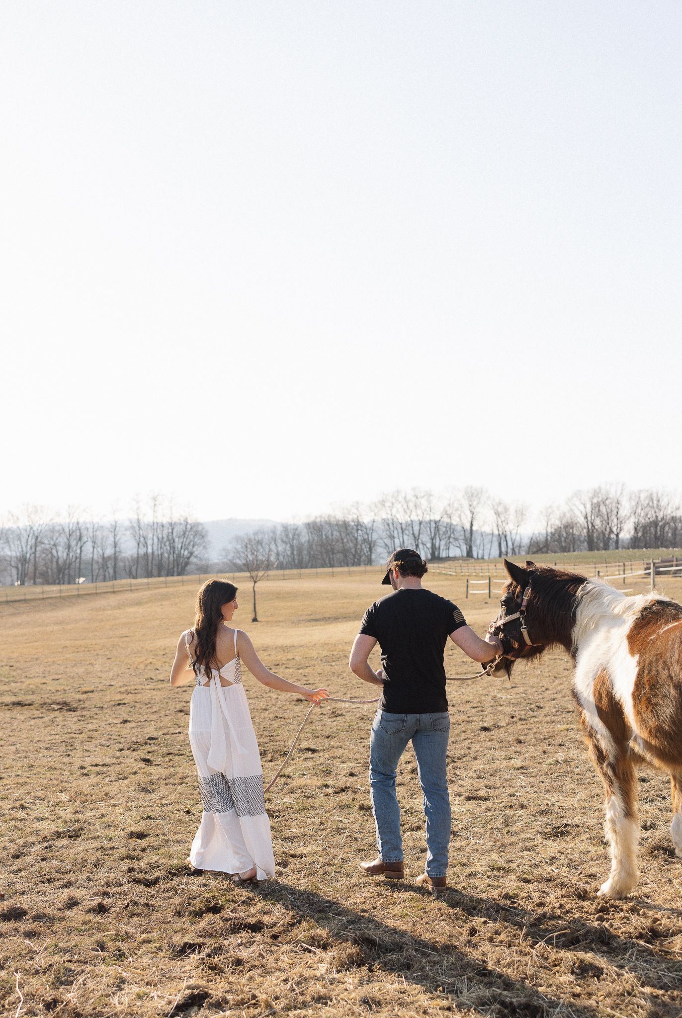 Lancaster County Engagement Photos Field