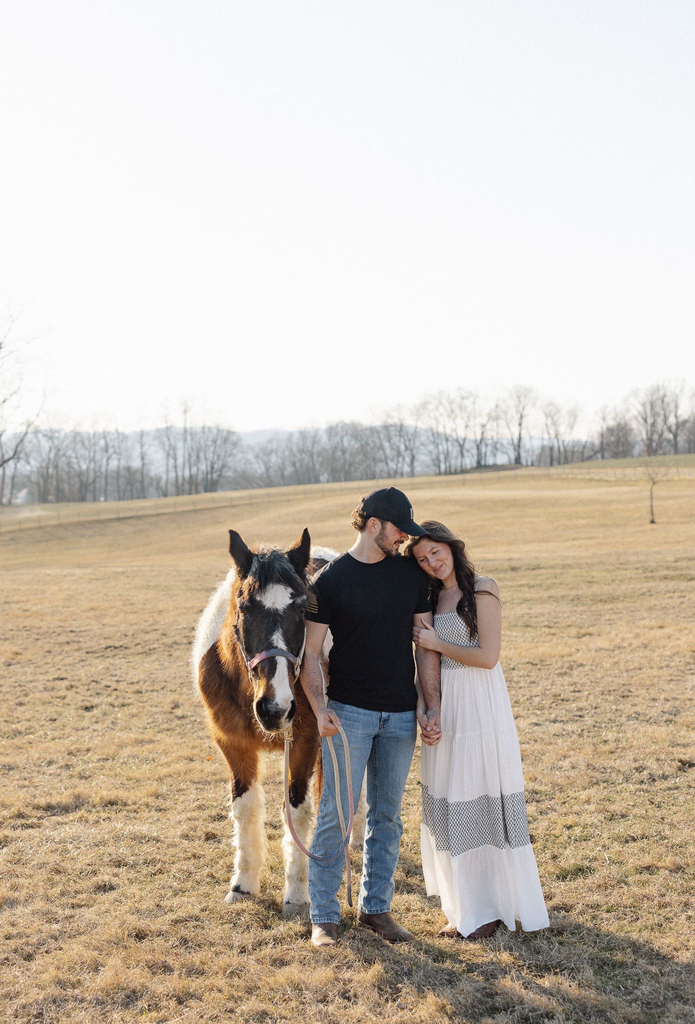 Lancaster County Engagement Photos Field