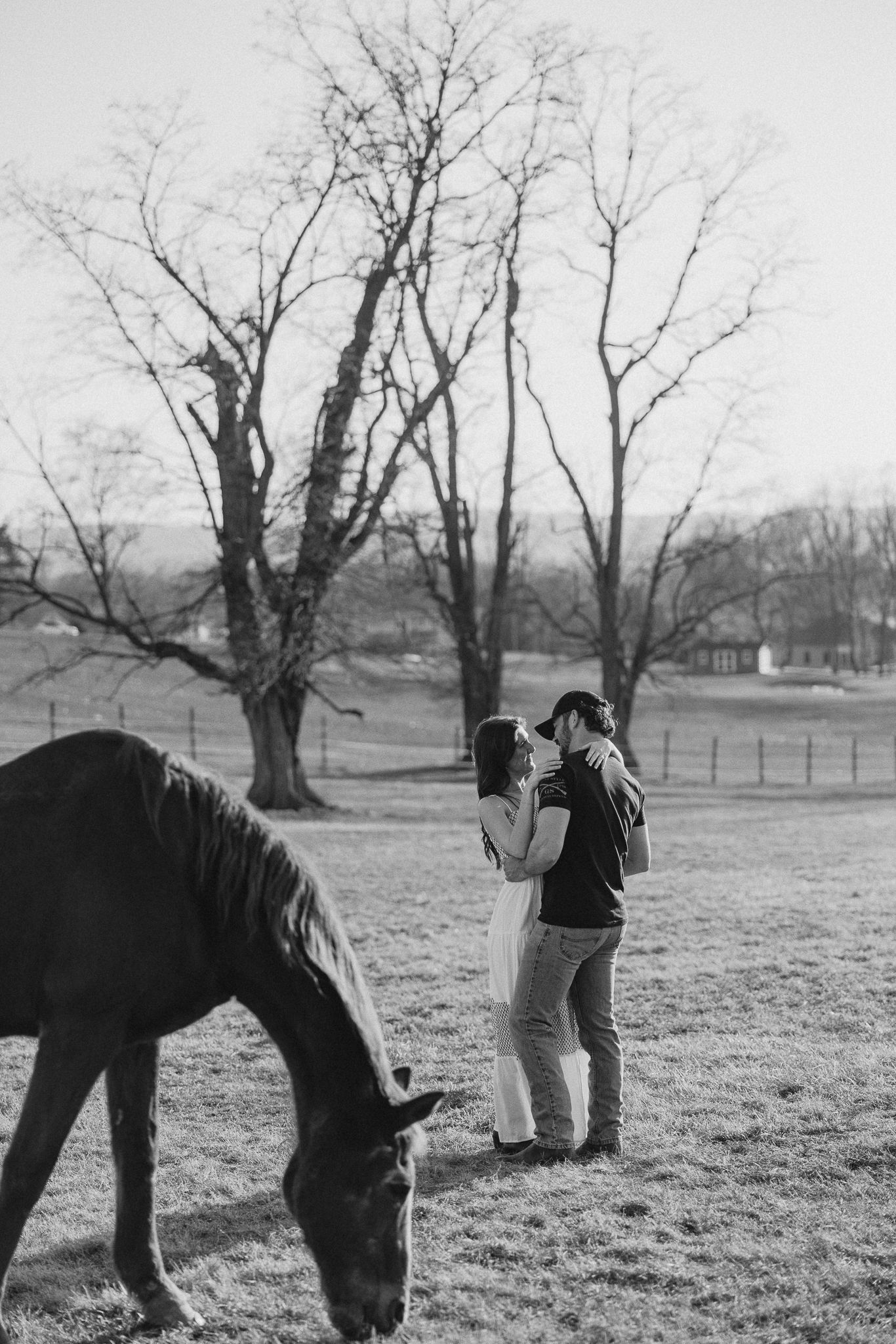 Lancaster County Engagement Photos Field