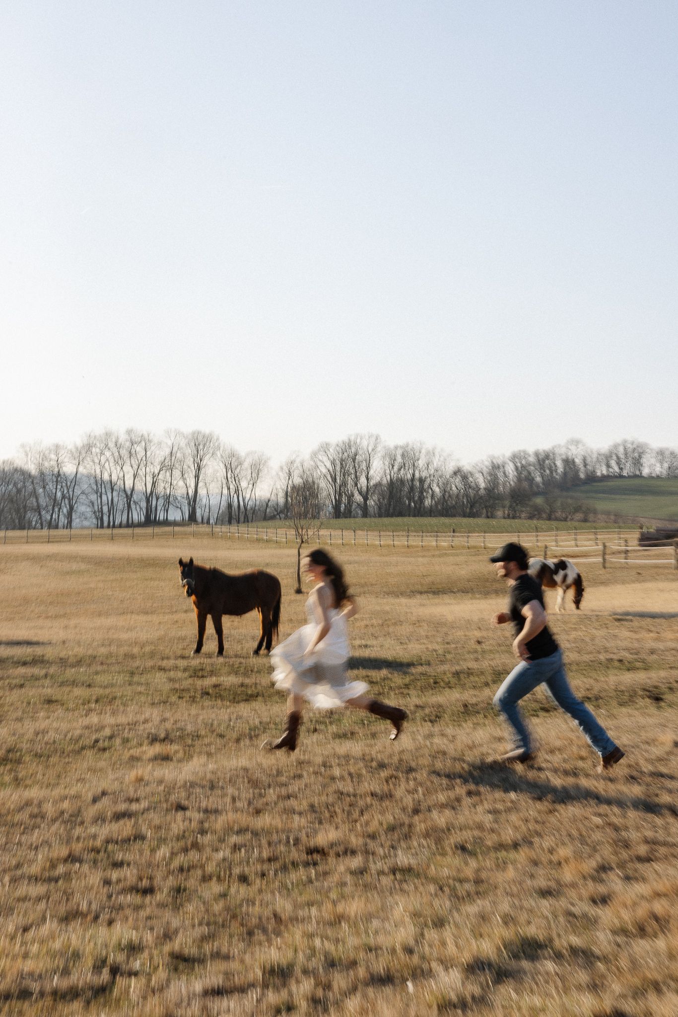 Lancaster County Engagement Photos Field