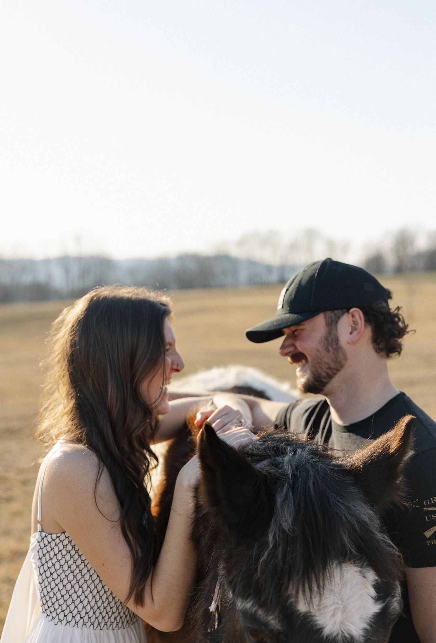 Lancaster County Engagement Photos Field