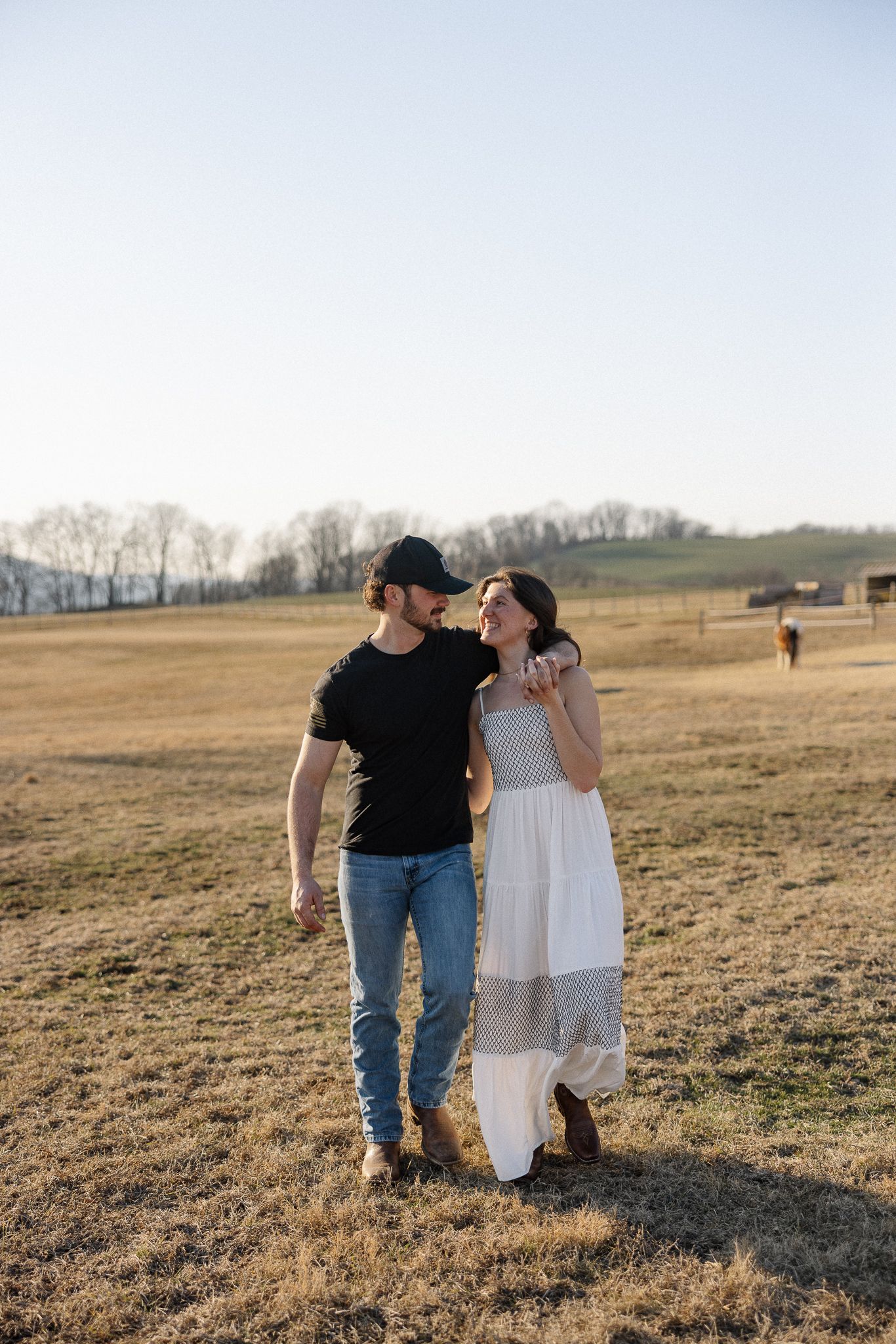 Lancaster County Engagement Photos Field