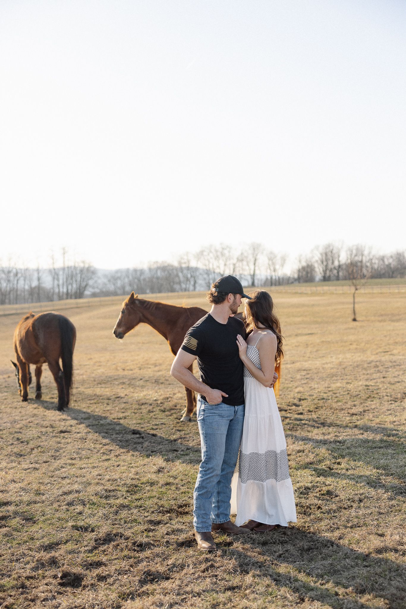 Lancaster County Engagement Photos Field