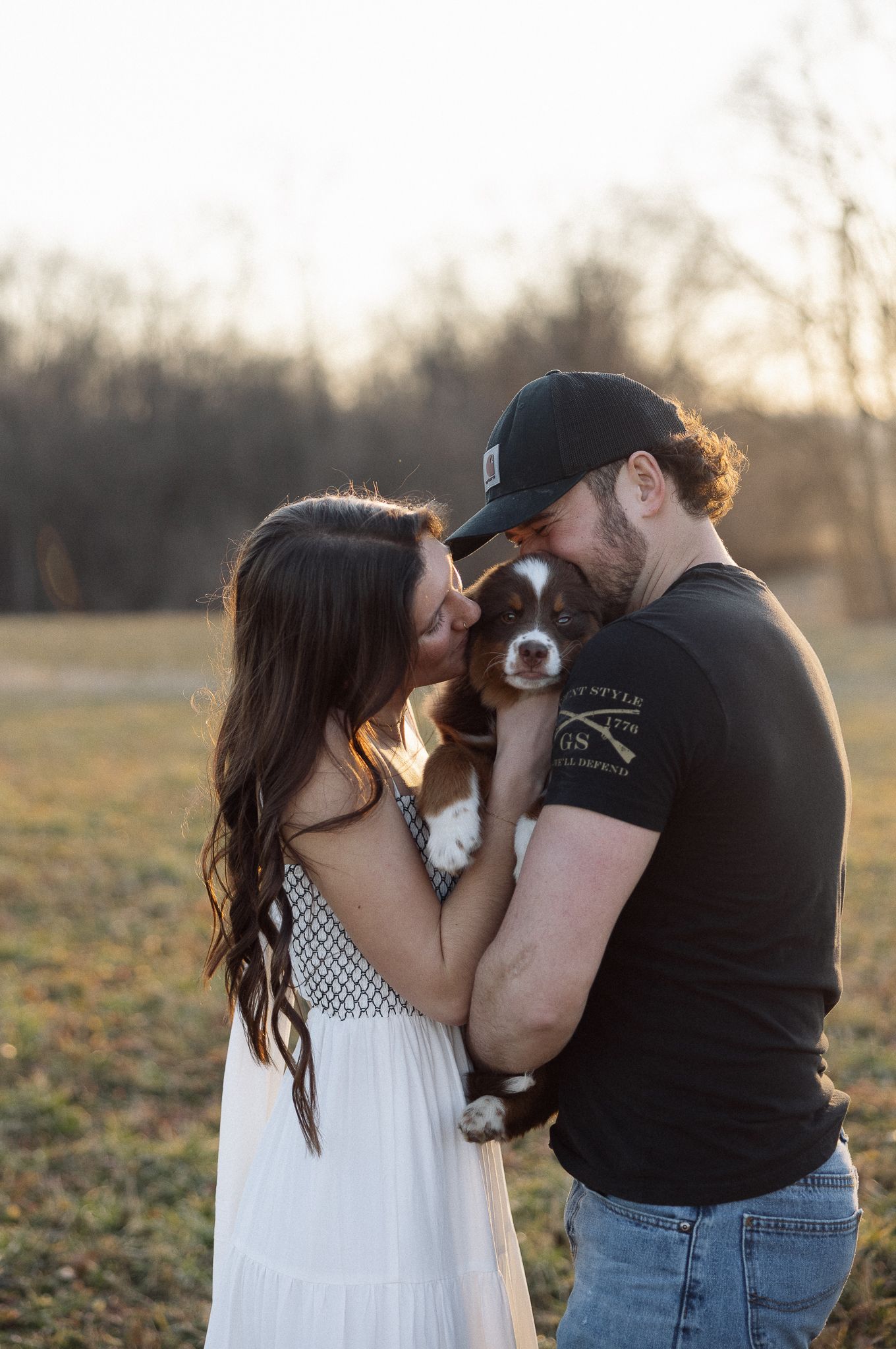 Lancaster County Engagement Photos Field