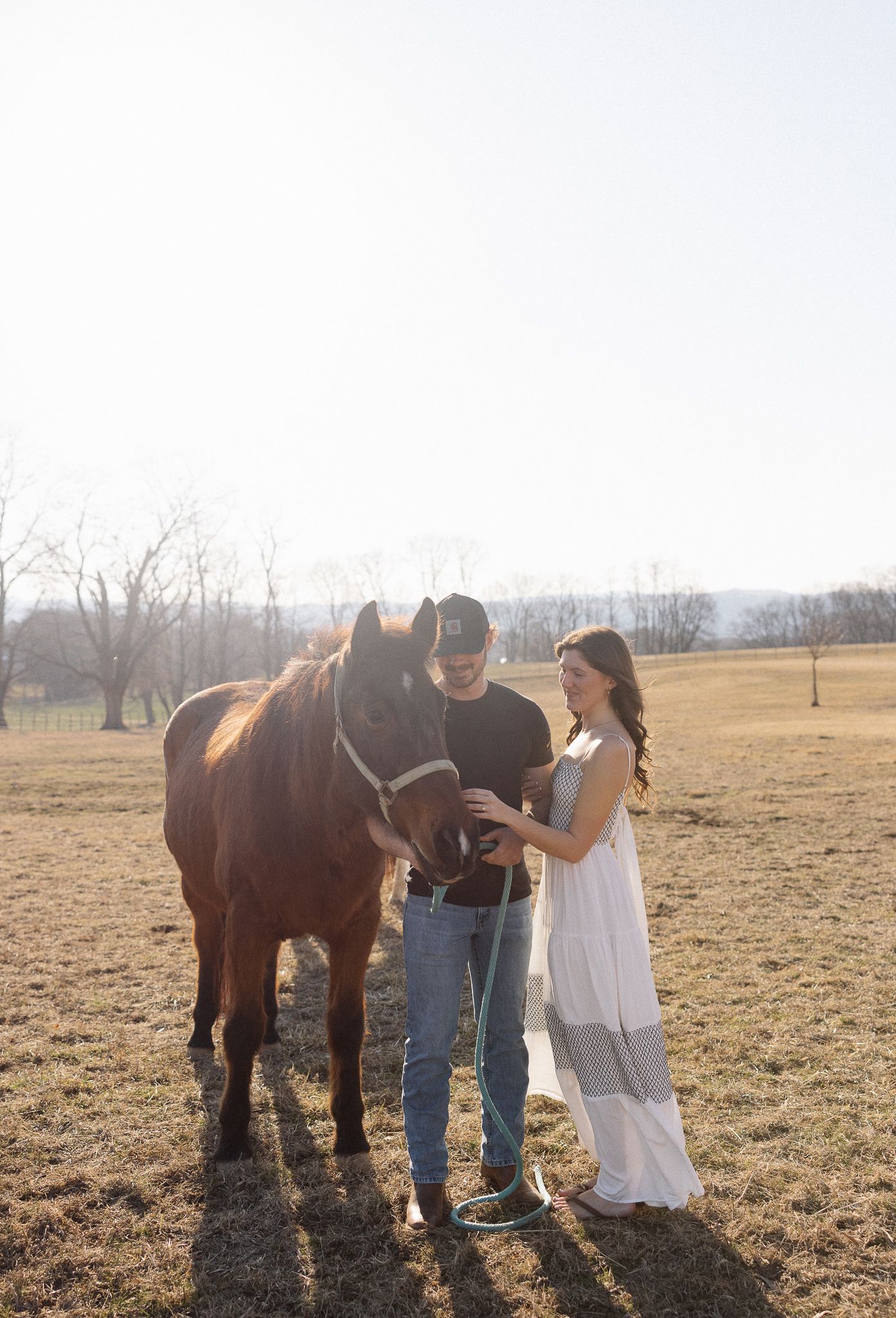 Lancaster County Engagement Photos Field