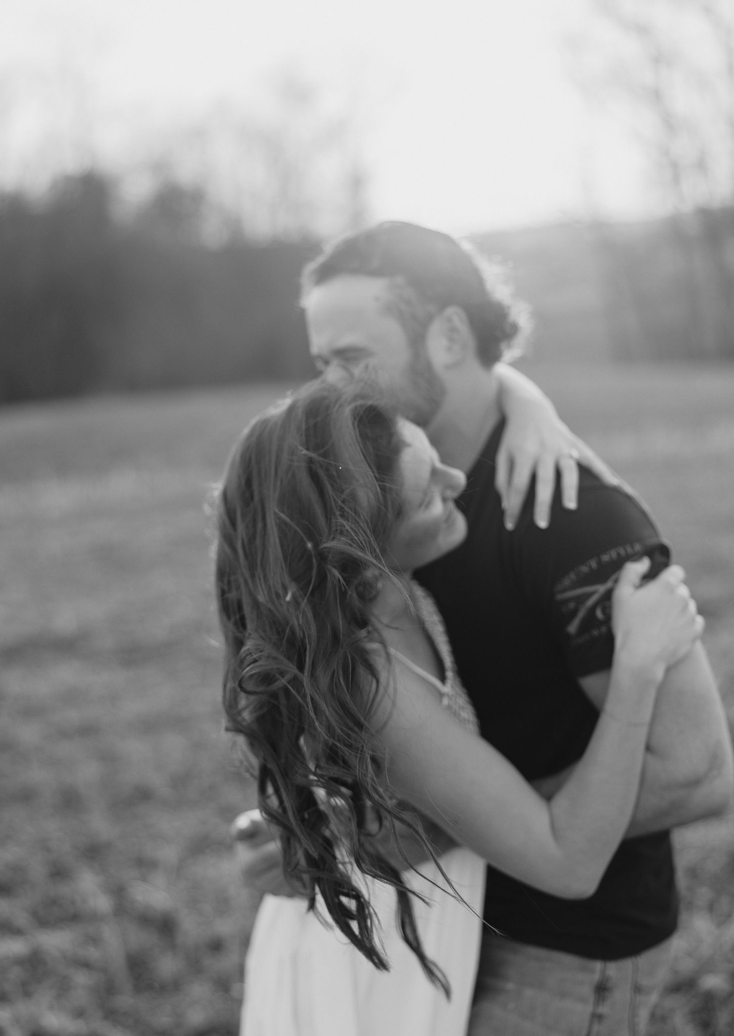 Lancaster County Engagement Photos Field