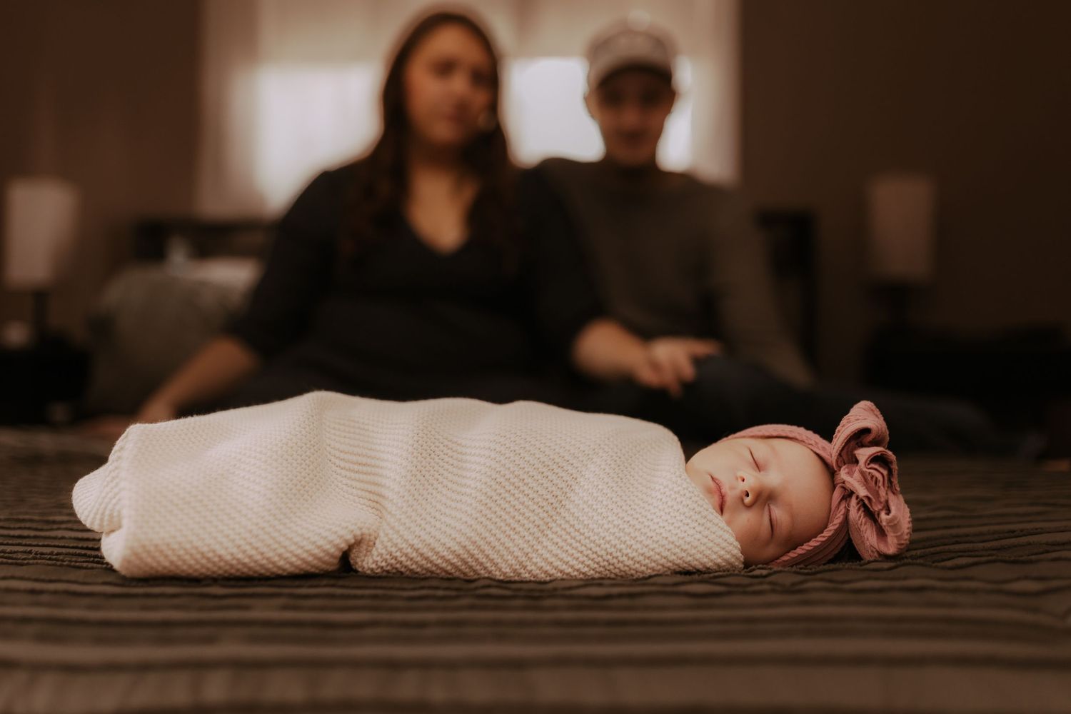 in home newborn session, grand forks, nd