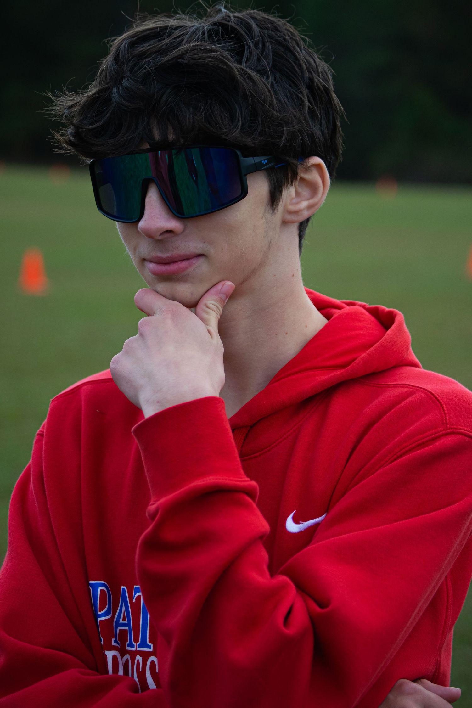 A man posing