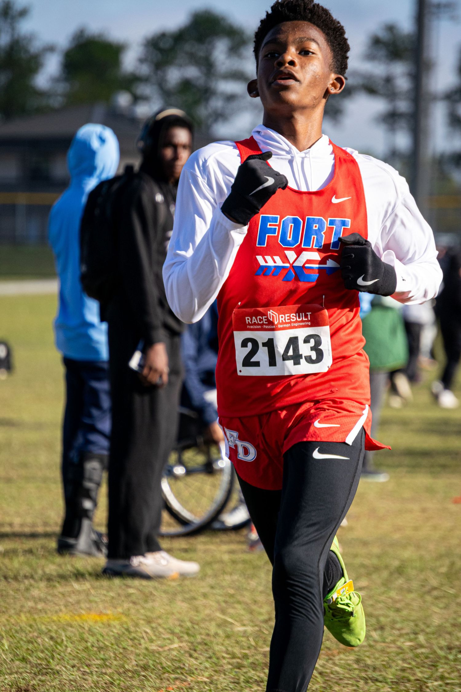 A photo of a man running