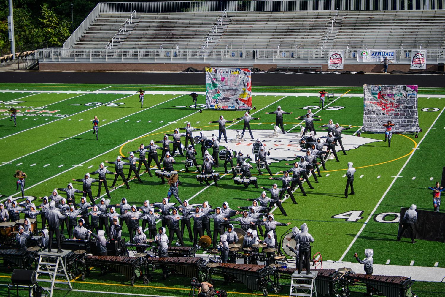 A photo of the Fort Dorchester High School Marching Band in their 2025 season