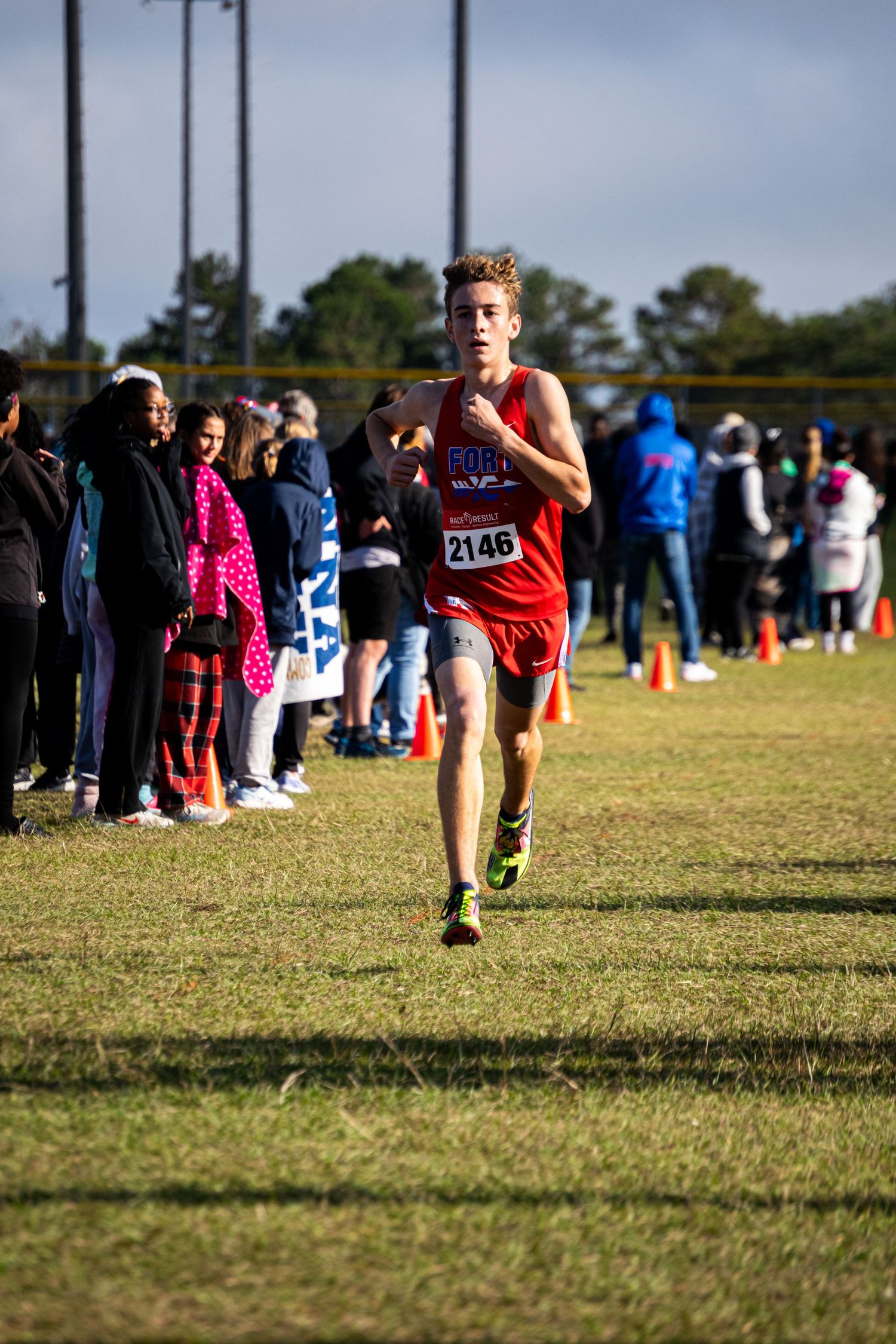 A photo of a man running