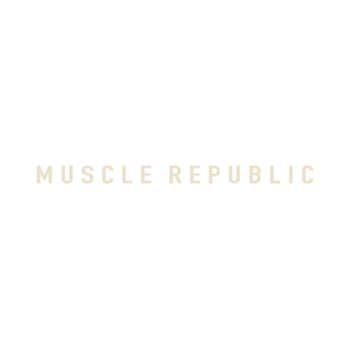 Clean and minimal text logo for Muscle Republic.