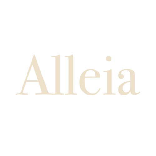 Simple text logo design in pale beige tones.