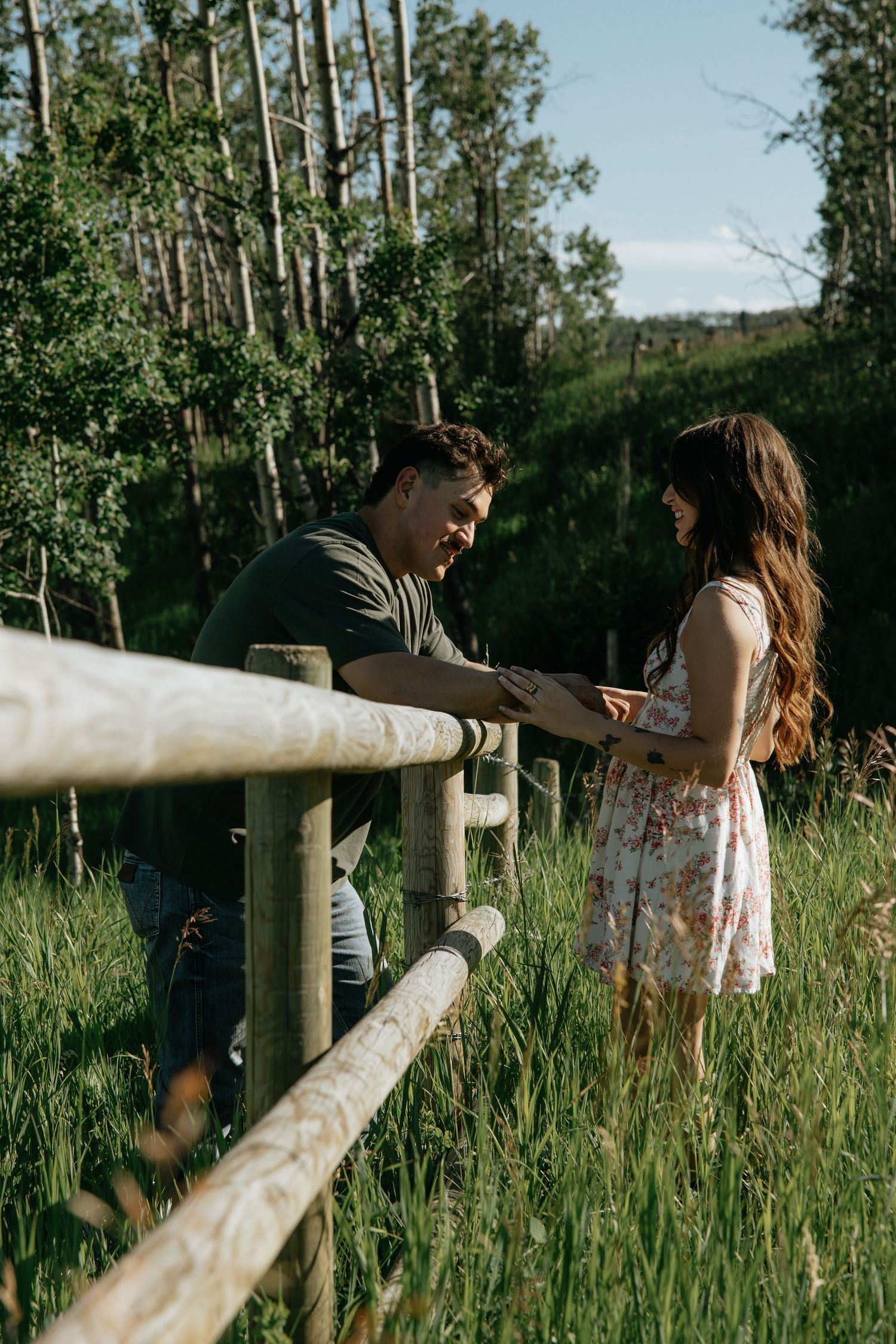 Banff mountain couples session photographed in a candid, documentary style by Aspen Allison Photography