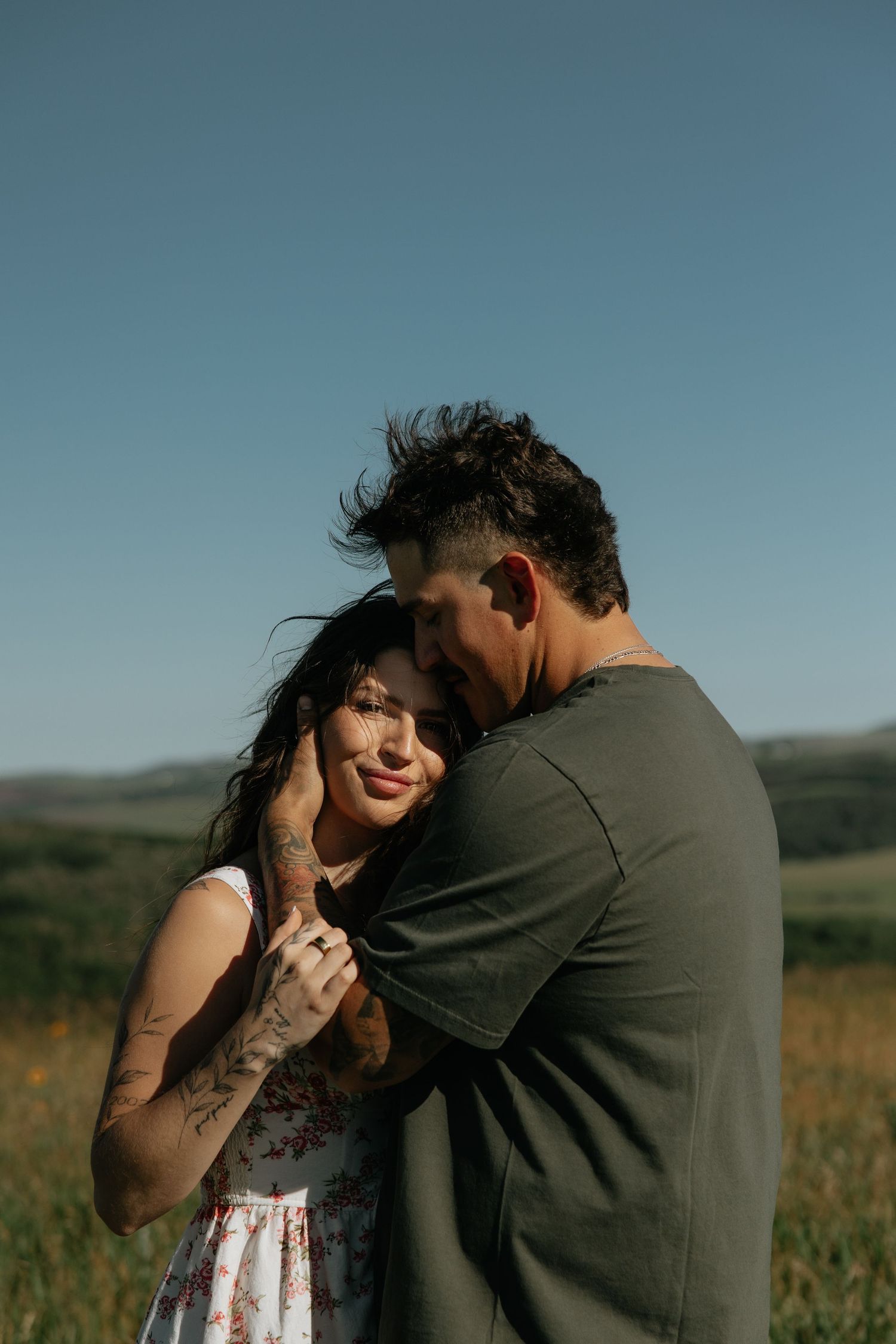 Banff mountain couples session photographed in a candid, documentary style by Aspen Allison Photography