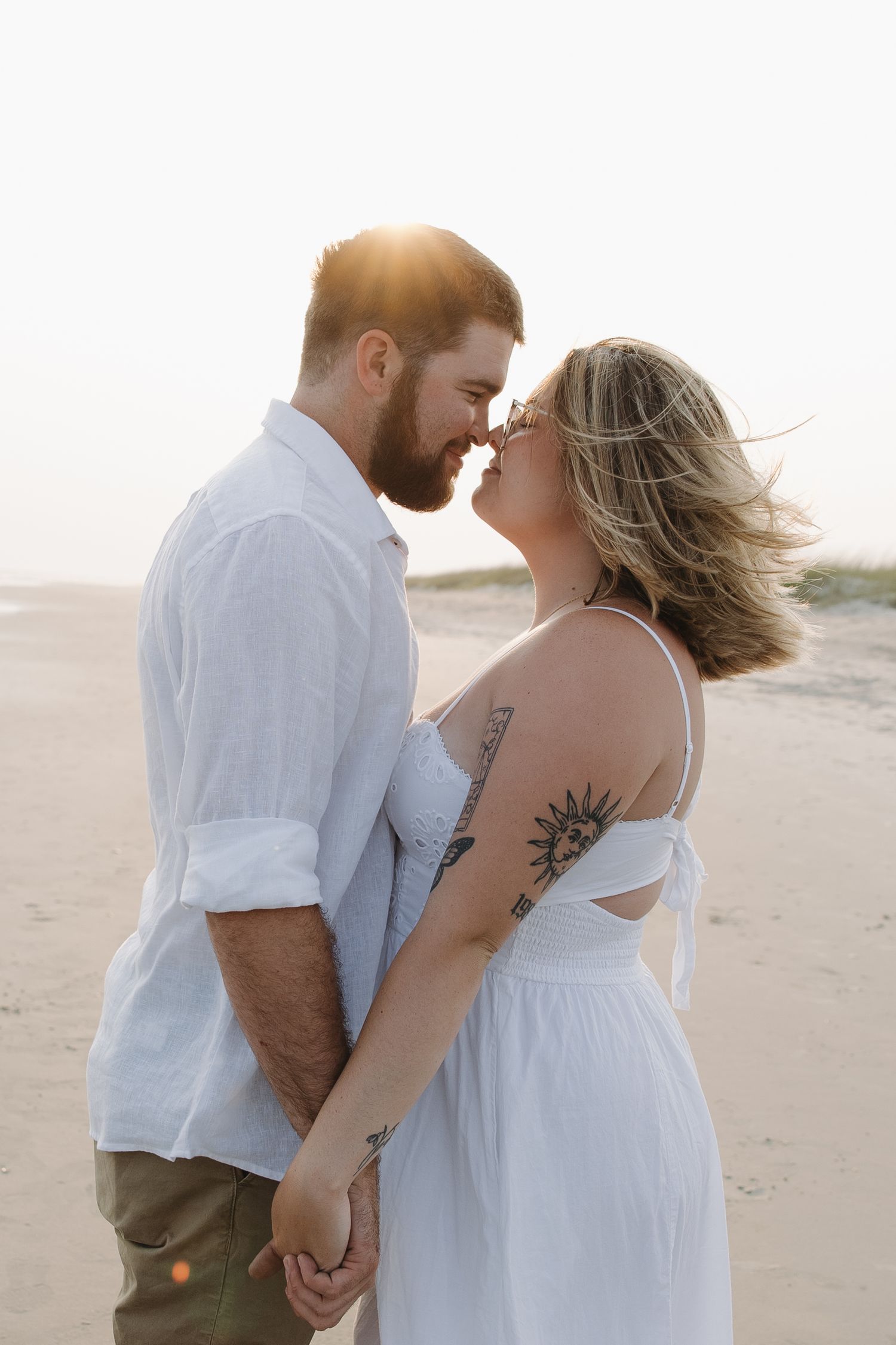 beach engagement photos