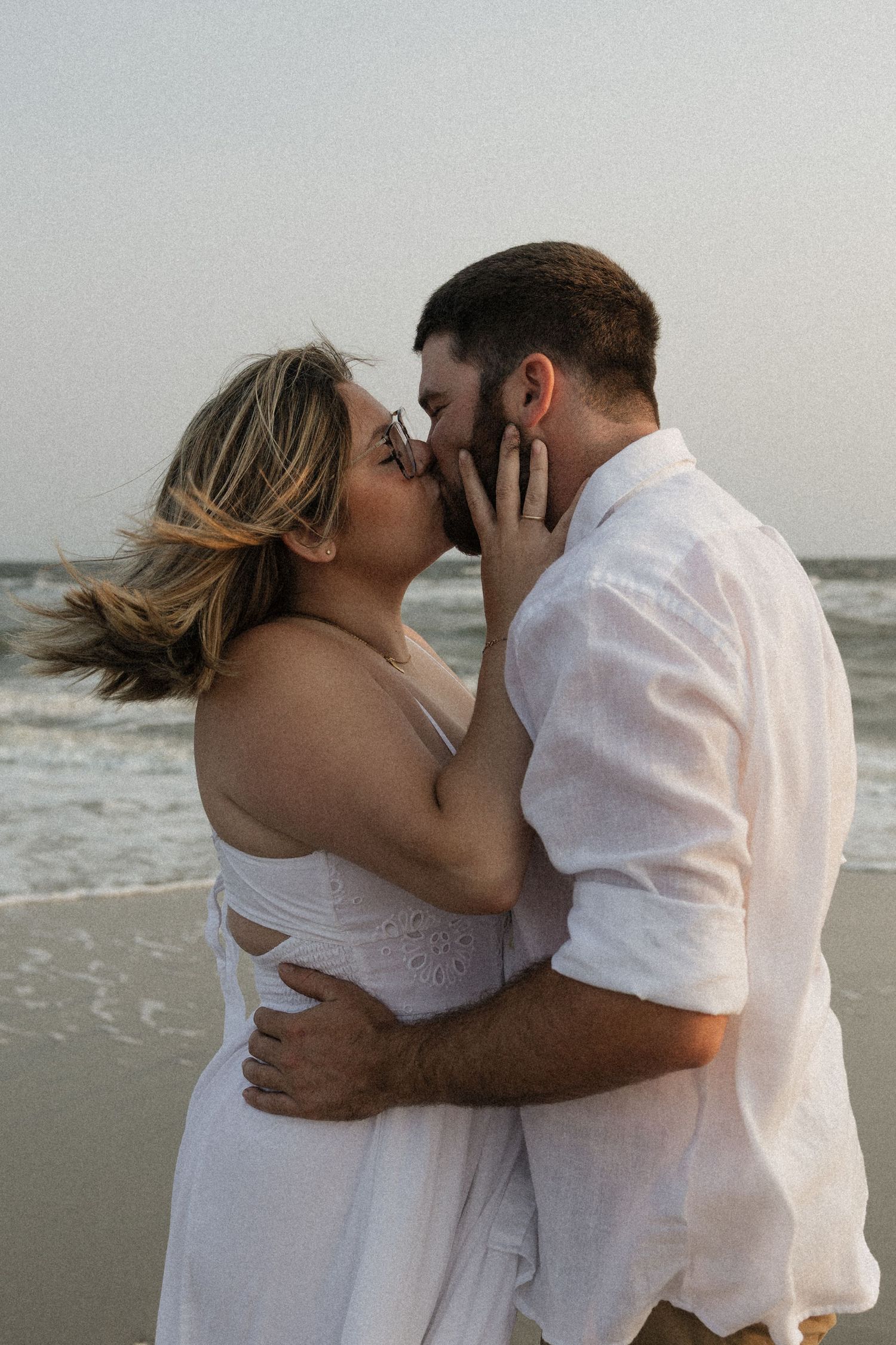 engagement photos on the beach in North Carolina