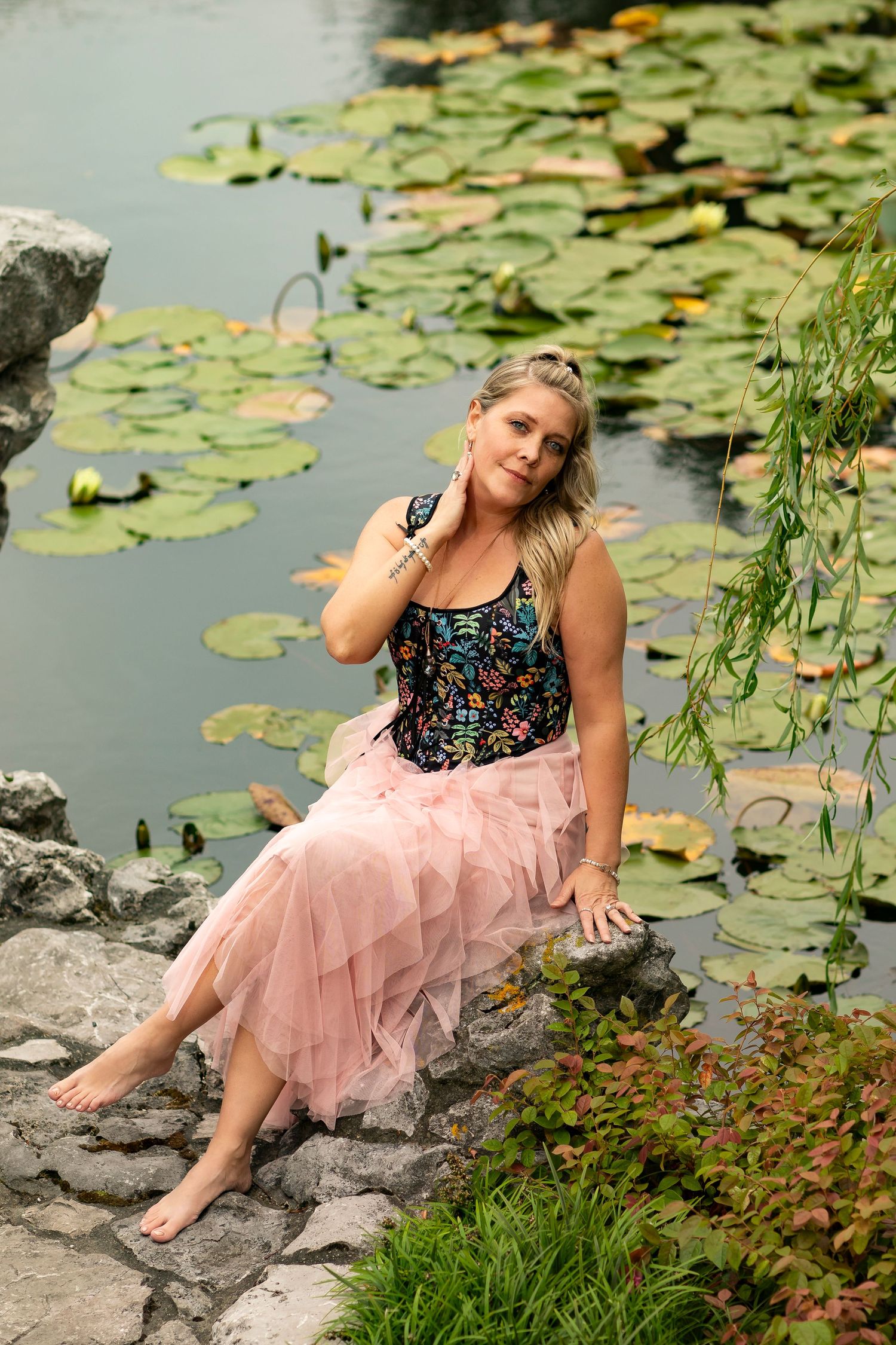 vacation photography at chinese garden fairy outfit