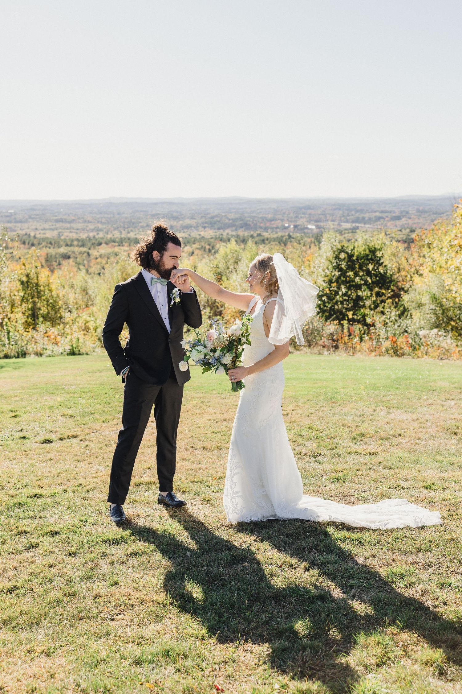 Maine Destination Wedding, First look.