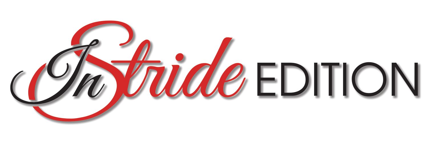 A stylized red and black logo design featuring the text 