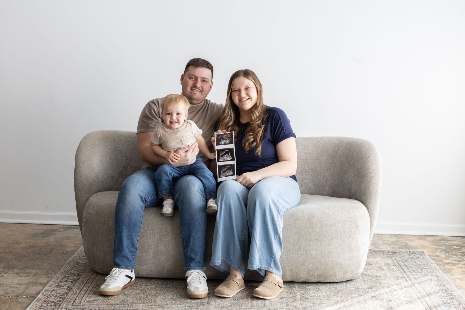 Family session by Carly Ann Photography at Studio Evermore in Athens, Georgia