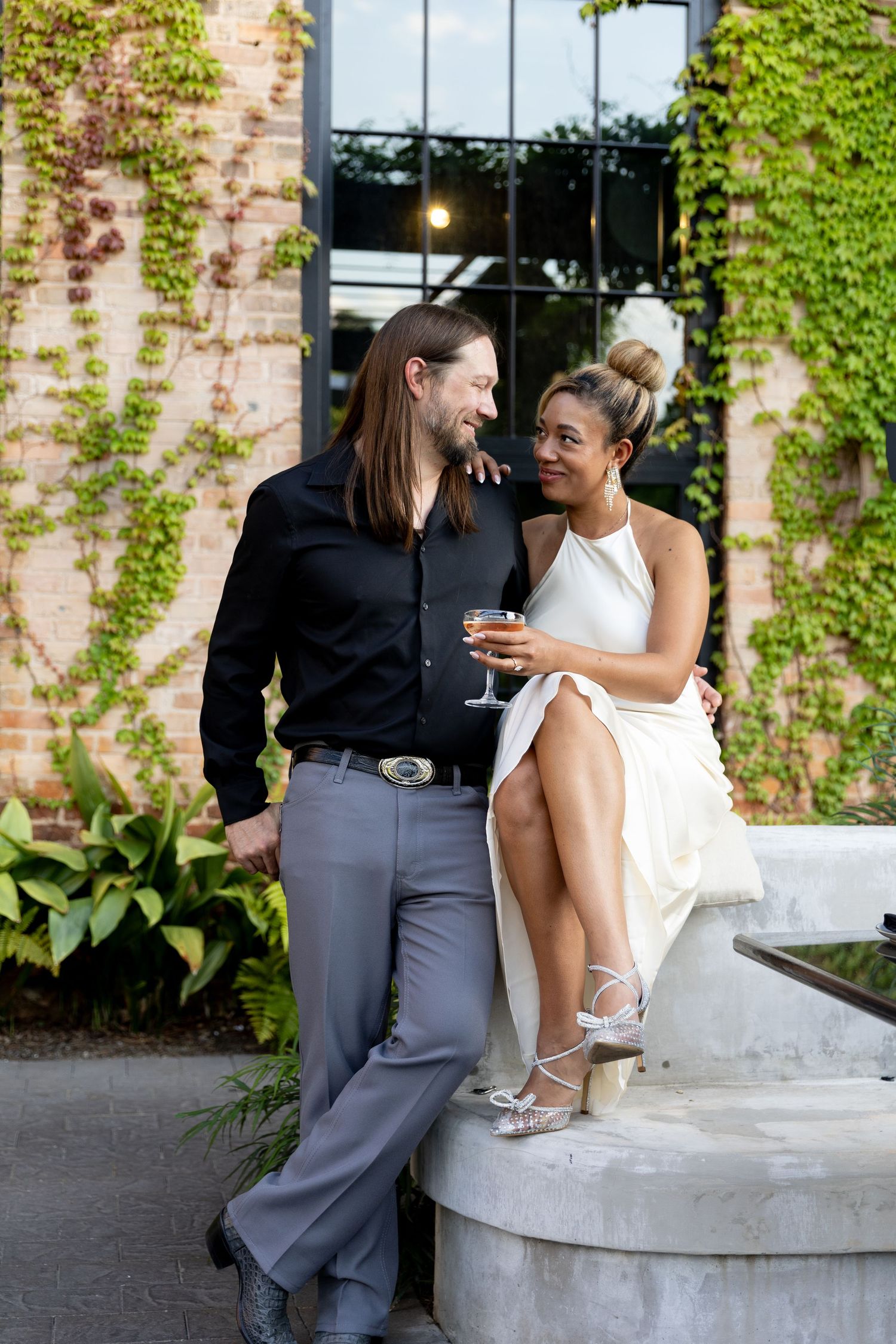 Engagement session by Carly Ann Photography at Osterio Olio in Athens, Georgia