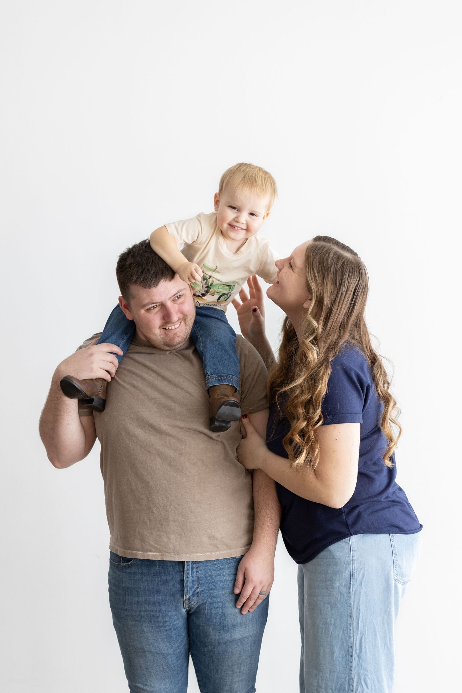Family session by Carly Ann Photography at Studio Evermore in Athens, Georgia