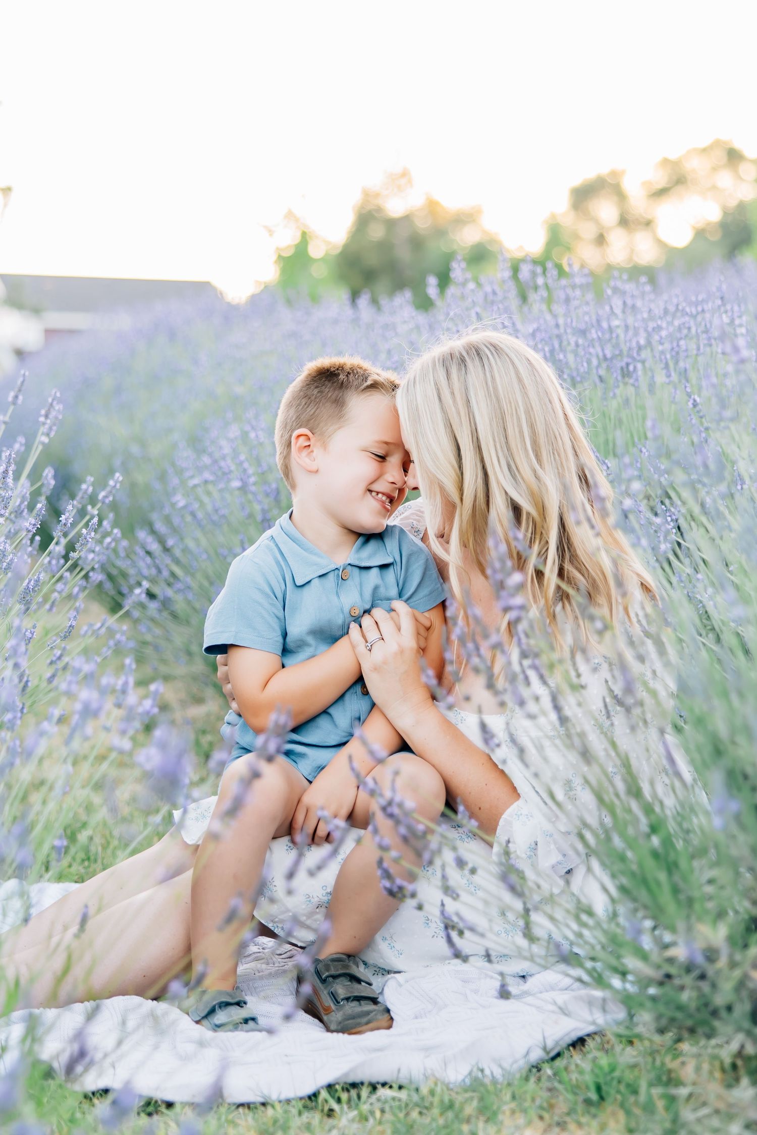 Amid blooming lavender fields, this session captures family love, connection, and joy in a soft, timeless, and magical setting.