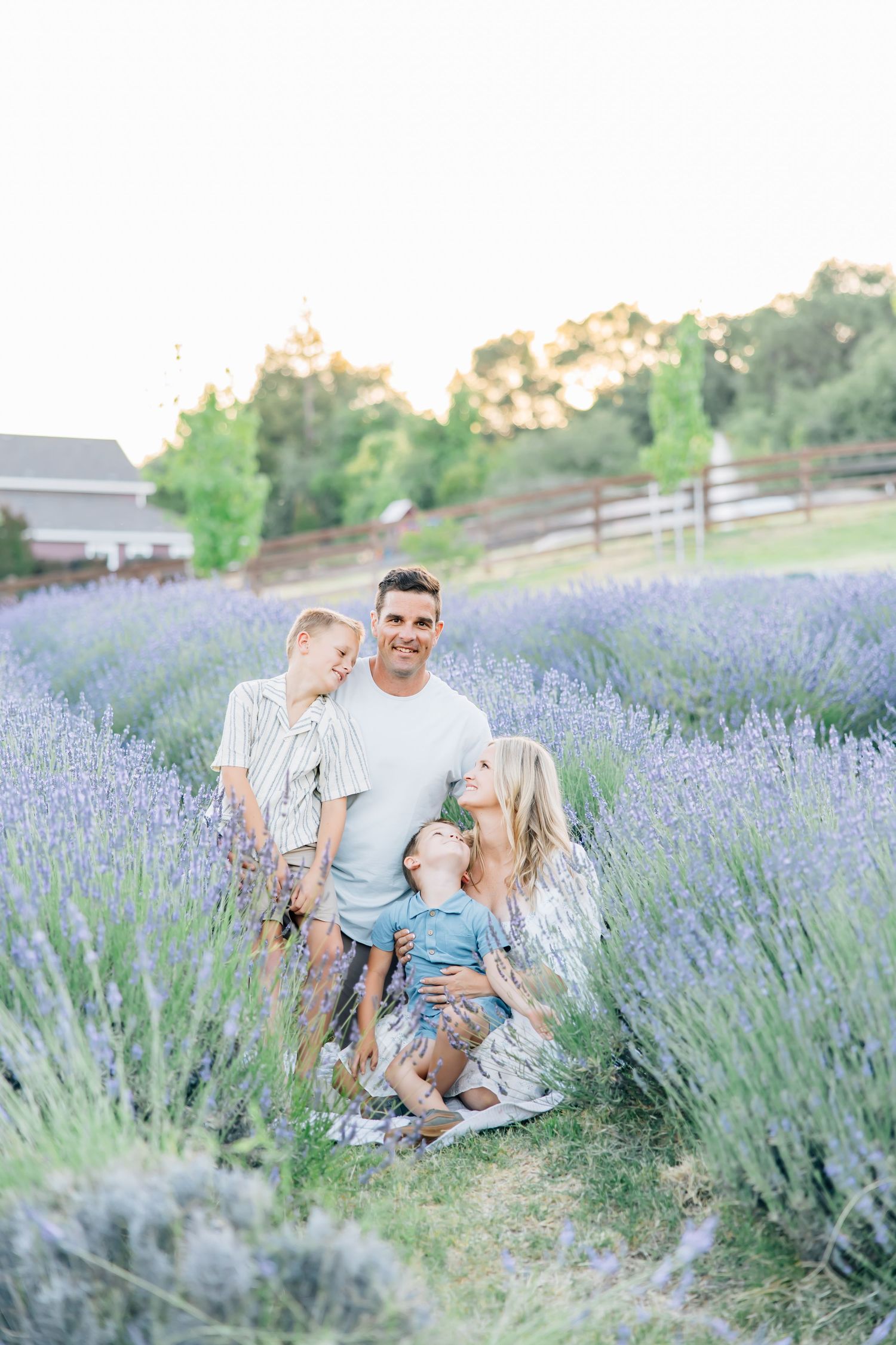 Amid blooming lavender fields, this session captures family love, connection, and joy in a soft, timeless, and magical setting.