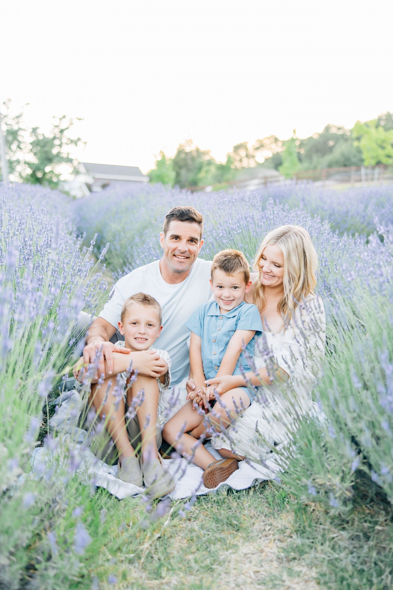 Amid blooming lavender fields, this session captures family love, connection, and joy in a soft, timeless, and magical setting.