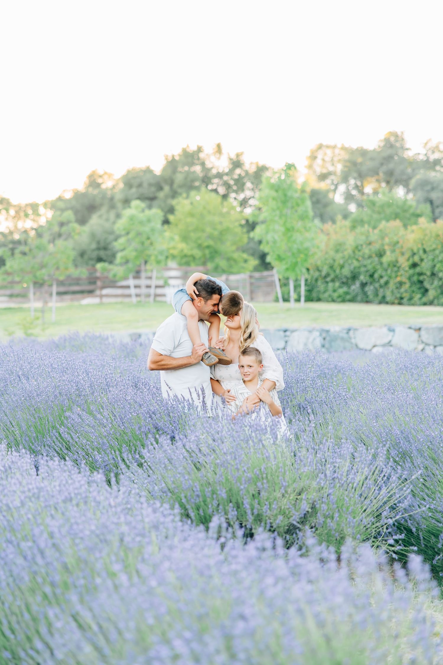 Amid blooming lavender fields, this session captures family love, connection, and joy in a soft, timeless, and magical setting.