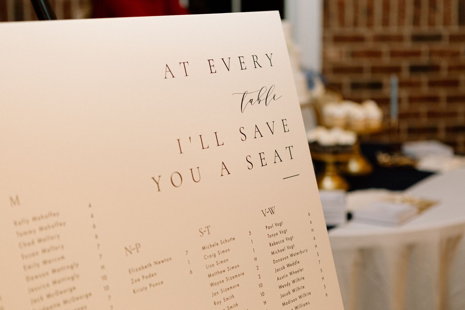 Taylor Swift-inspired wedding seating chart, featuring music-themed decorations