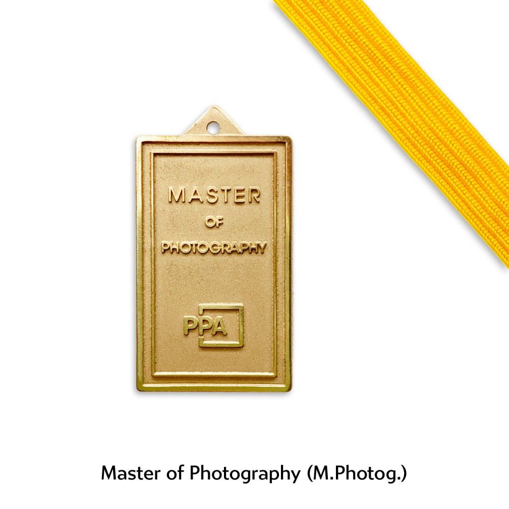 John Gayler PPA Master of Photography M.Photog award medal and ribbon