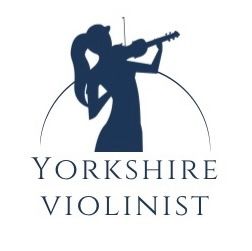 Silhouette icons of musicians and performers with text for Yorkshire.