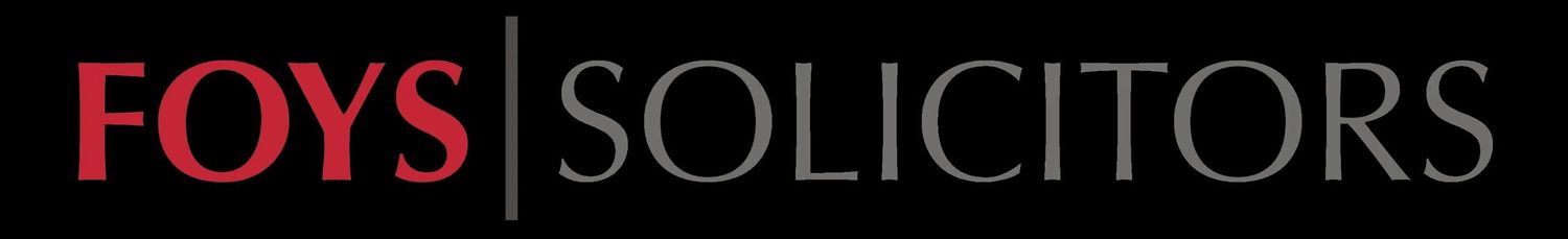 Foys Solicitors law firm logo in red and black text.