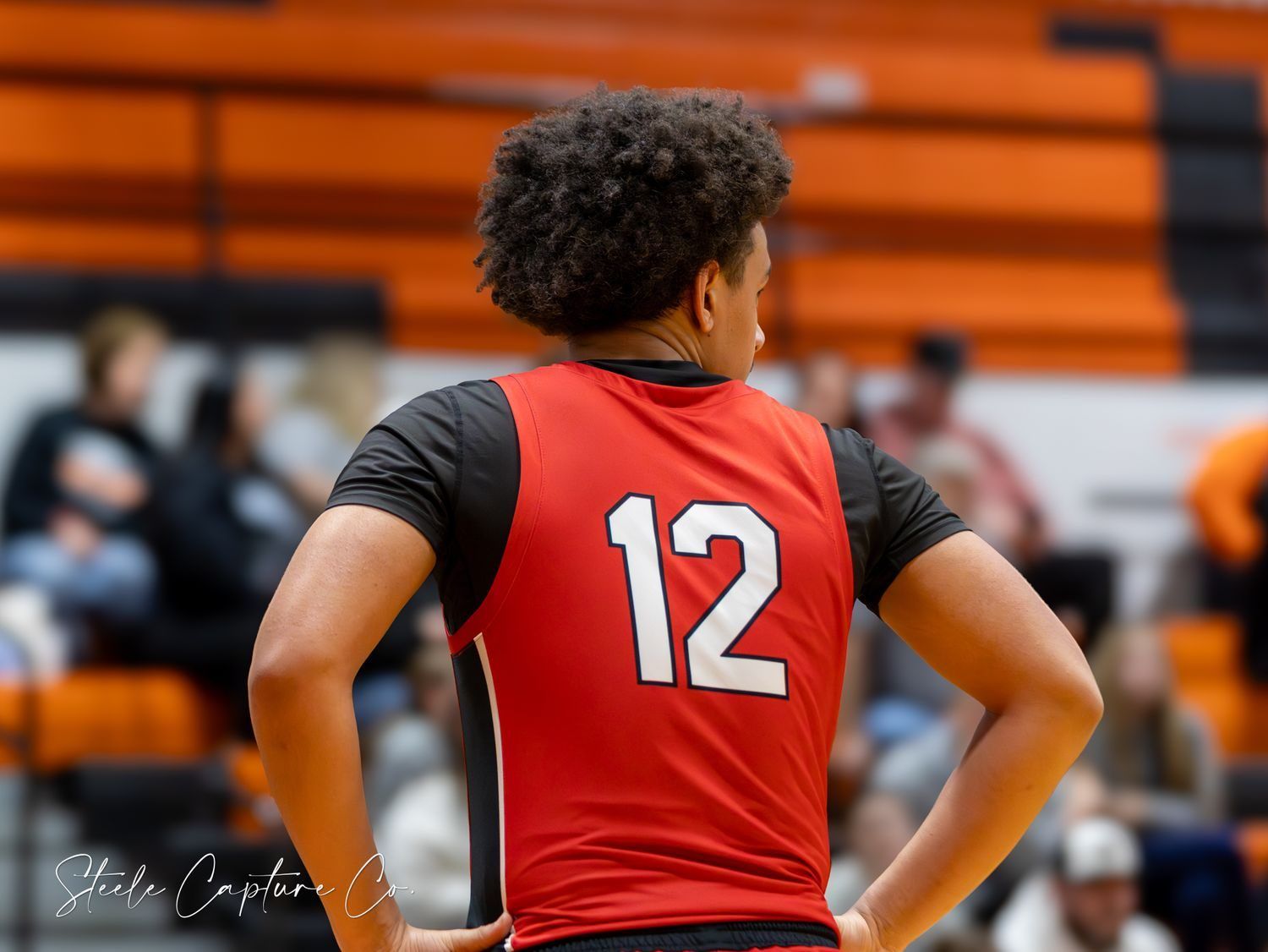 Swartz Creek basketball player photographed by Steele Capture Co.