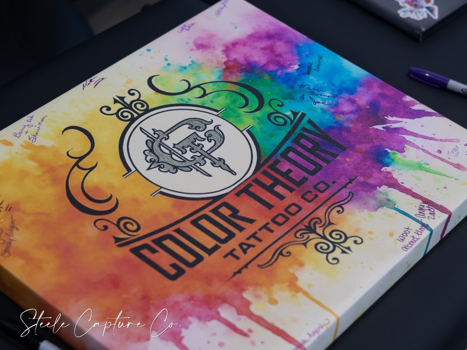 Branding photo at Color Theory tattoo shop