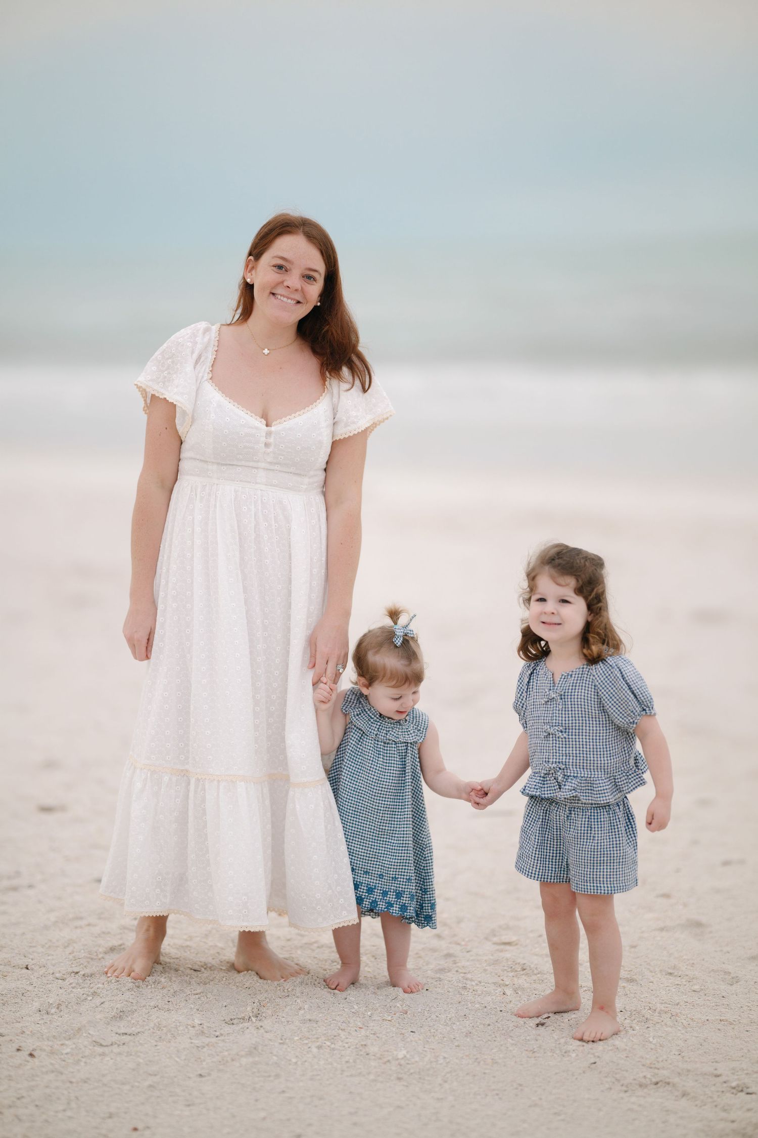 professional family photography girls Evanston lighthouse beach lake michigan