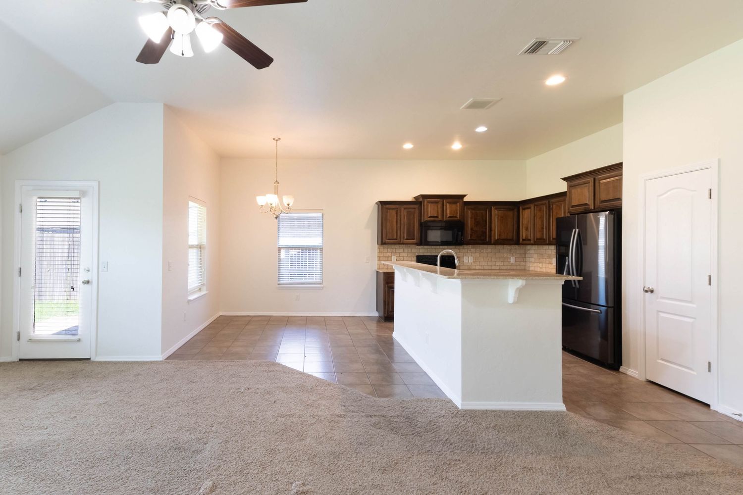 Open Living Room Real Estate Photography with Natural Light in Oklahoma City