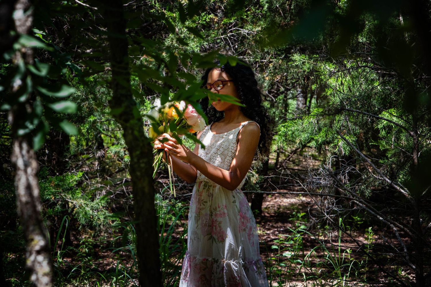 Nature-Inspired Birthday Portrait Session in Oklahoma City with Soft Lighting