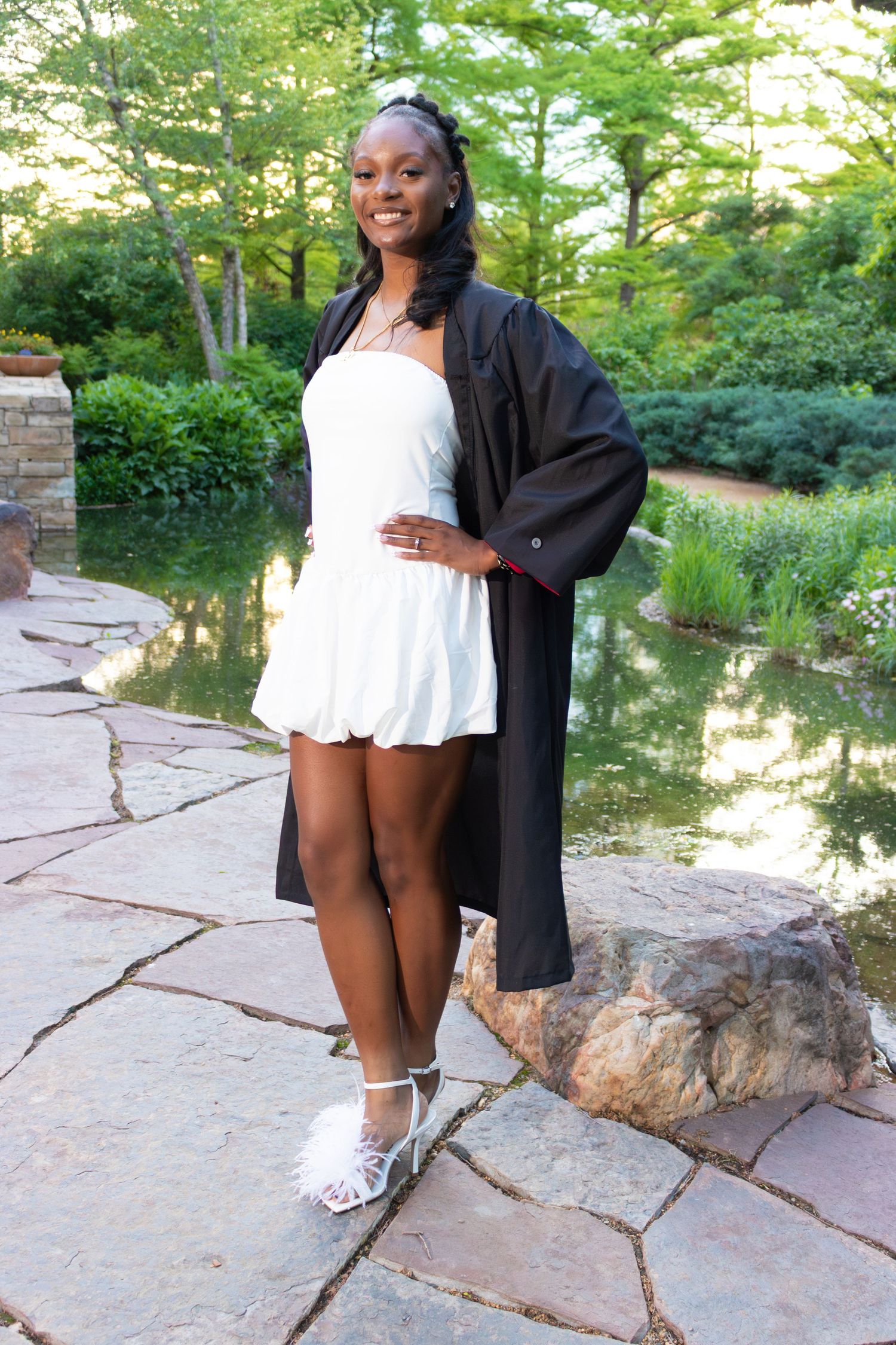 Natural Light Graduation Portrait Session in Downtown Oklahoma City