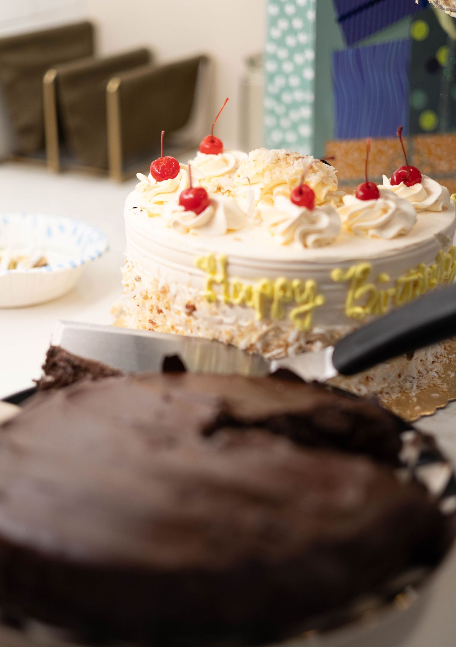 Birthday Cake Moment Captured at Indoor Event in Oklahoma City