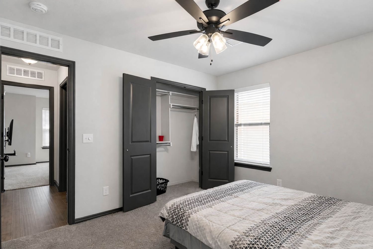 Bedroom Interior Real Estate Photography with Natural Light in Oklahoma City