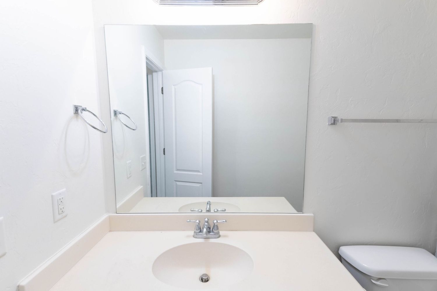Bathroom Vanity Real Estate Photography with Clean Lighting in Oklahoma City