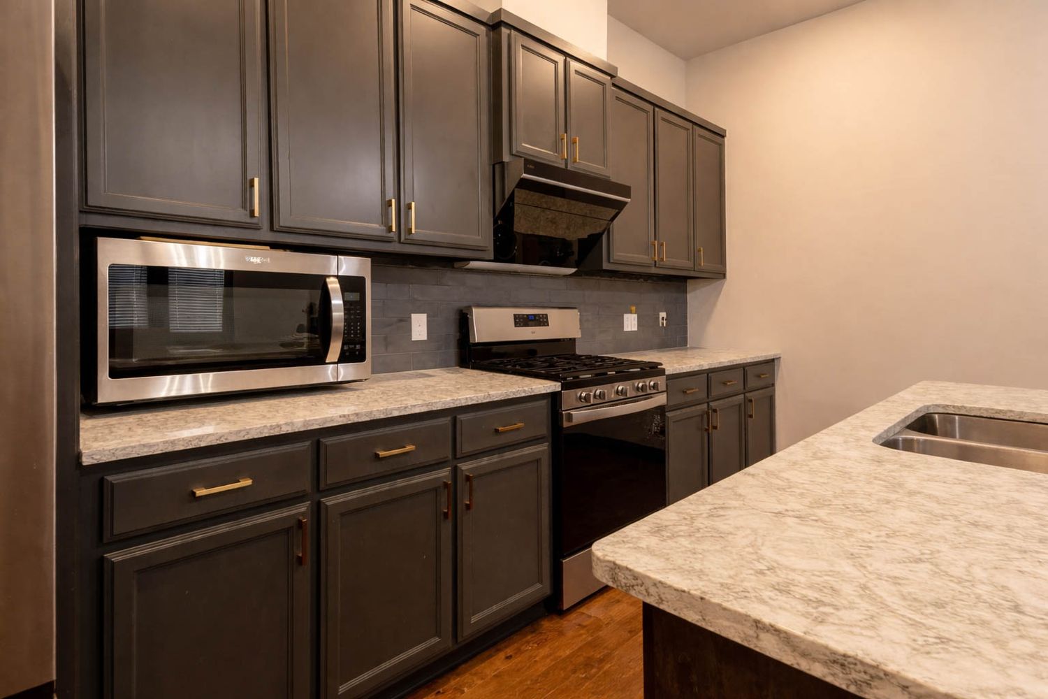 Kitchen Counter Real Estate Photography with Modern Appliances in Oklahoma City