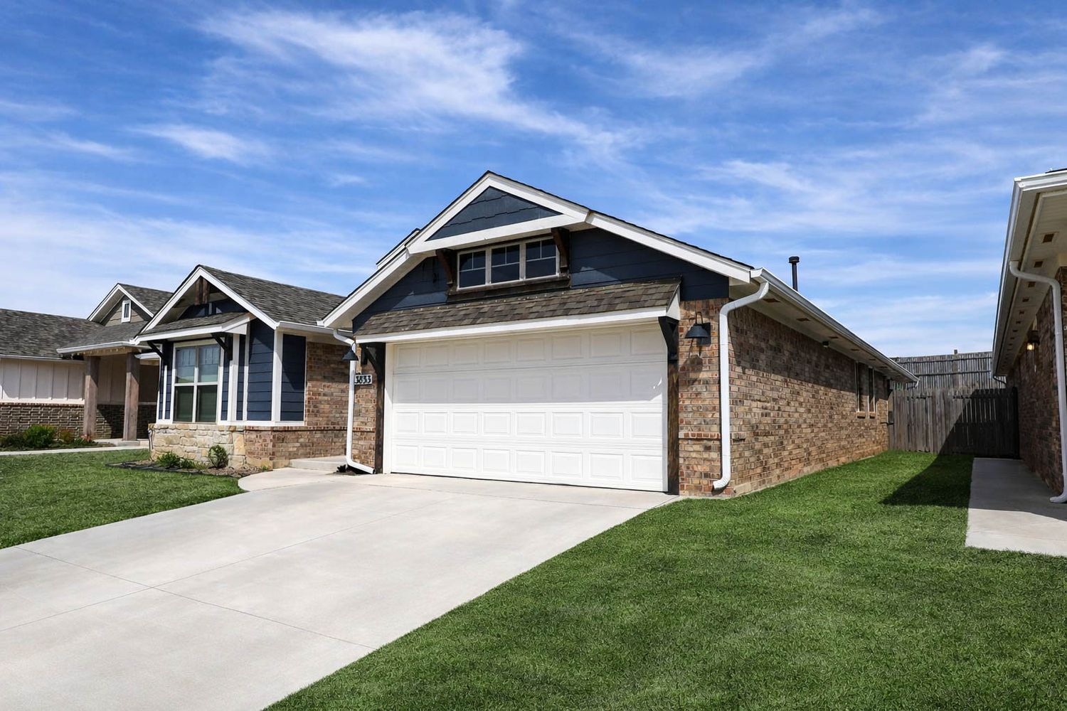Wide Angle Front Exterior Real Estate Photography with Curb Appeal in Oklahoma City
