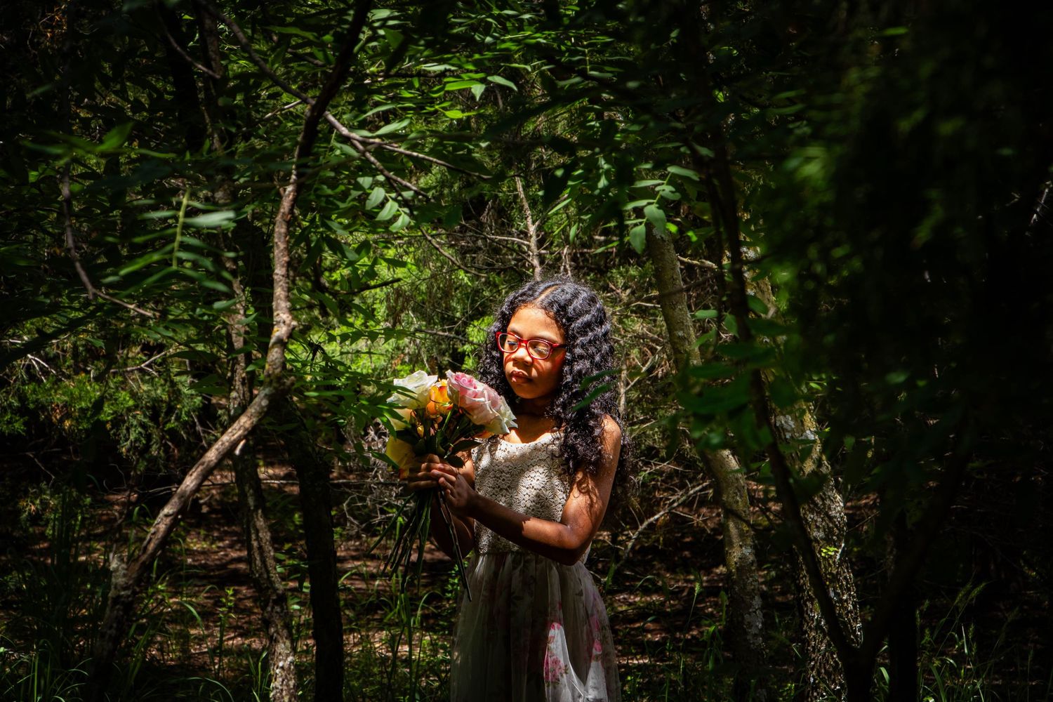 Nature-Inspired Birthday Portrait Session with Soft Lighting in Oklahoma City